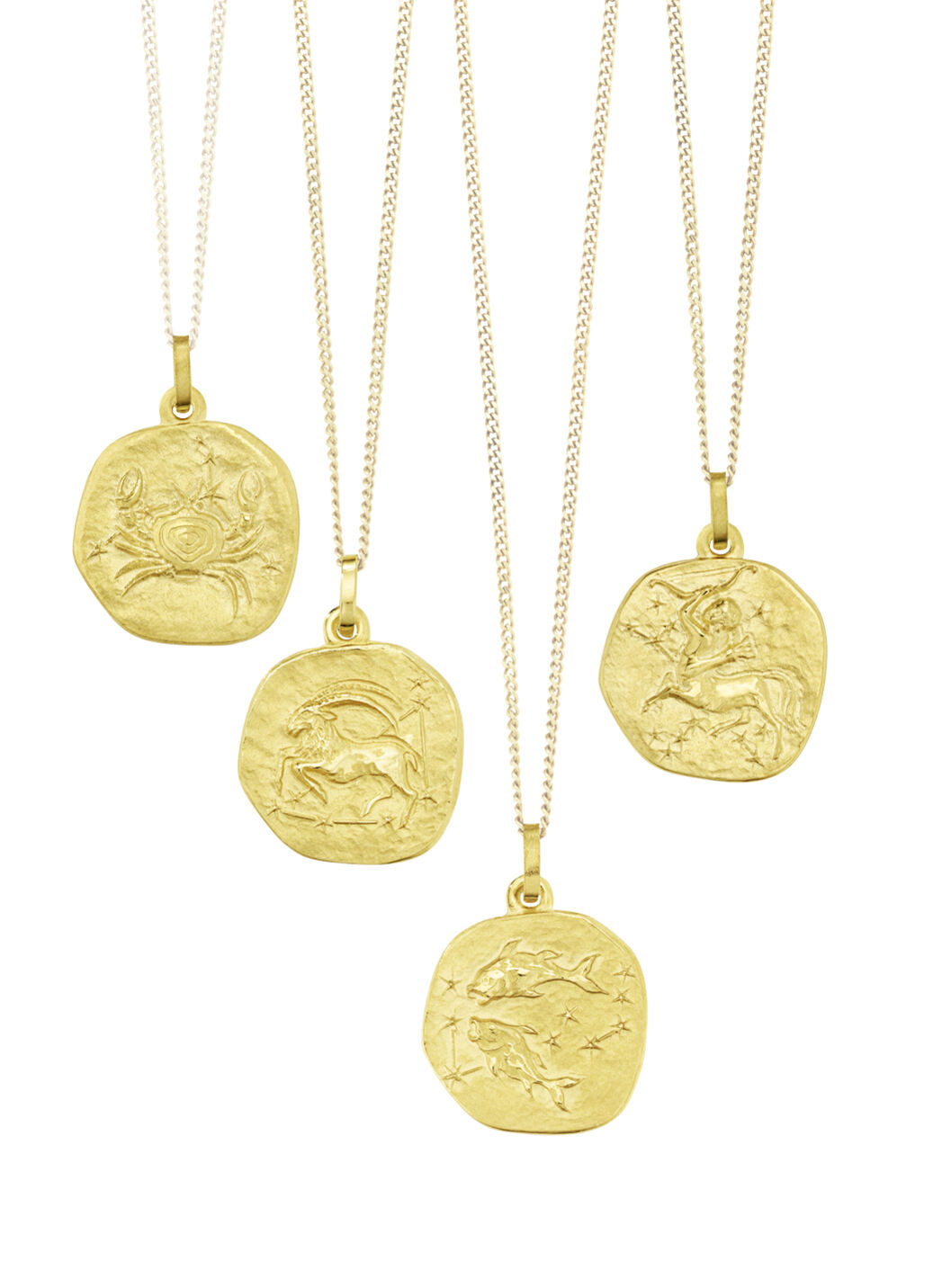 Attraktive Sternzeichen-Anhänger aus Gold