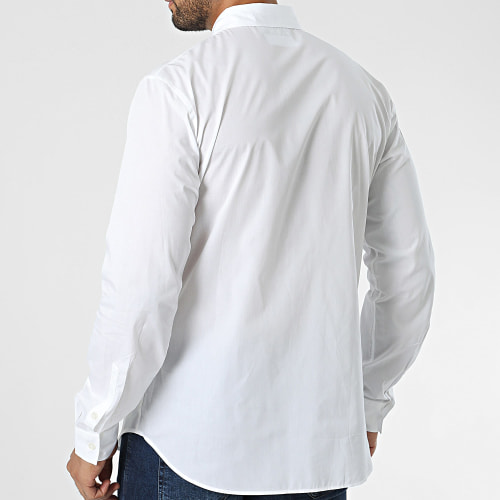 Chemise Manches Longues Emblem 75GALYS2 Blanc