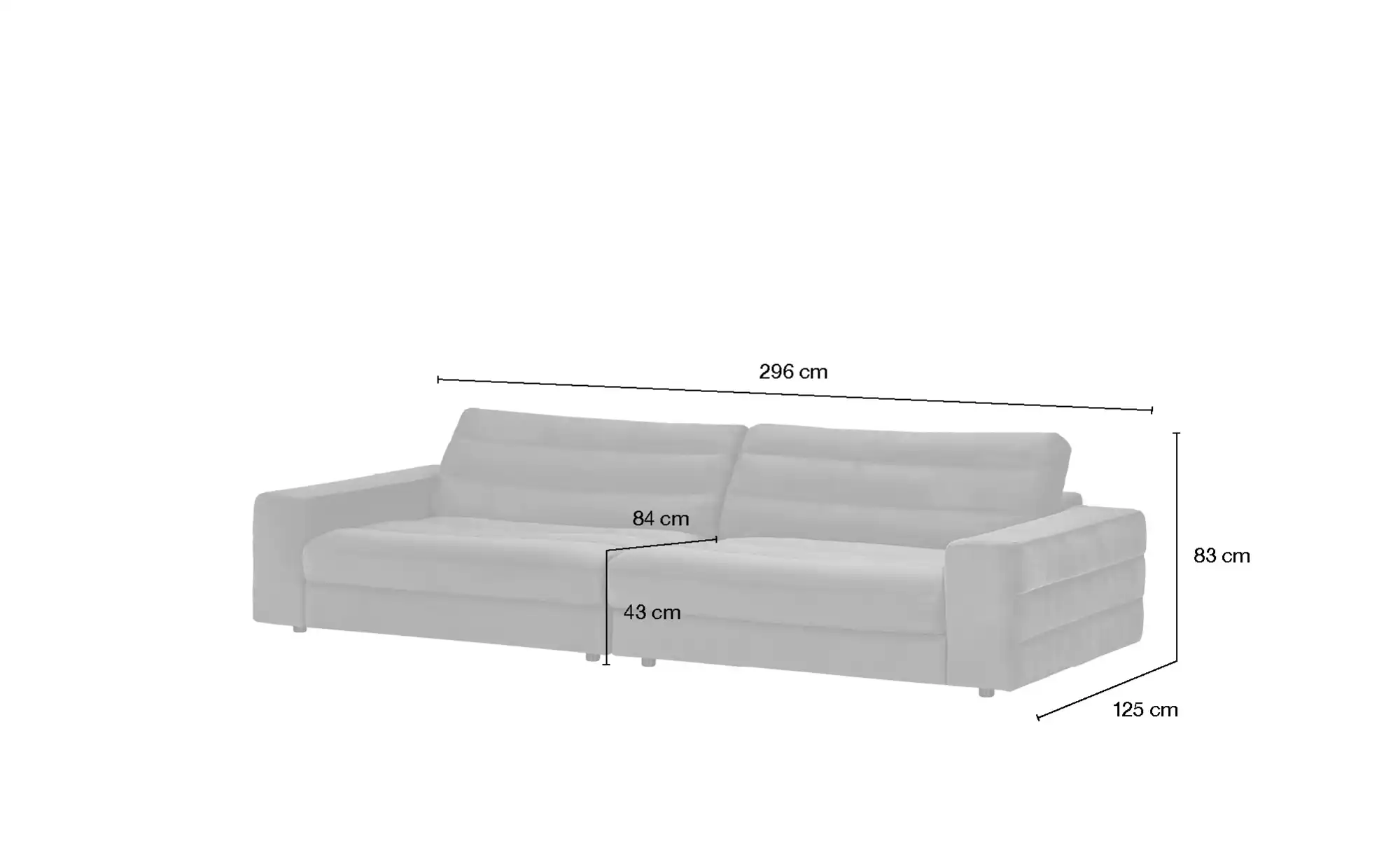 Jette Home Big Sofa Scarlatti