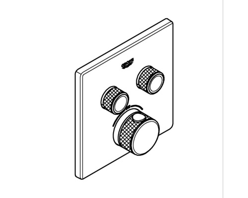GROHE douchekraan met thermostaat GROHTHERM SMARTCONTROL chroom 29124000