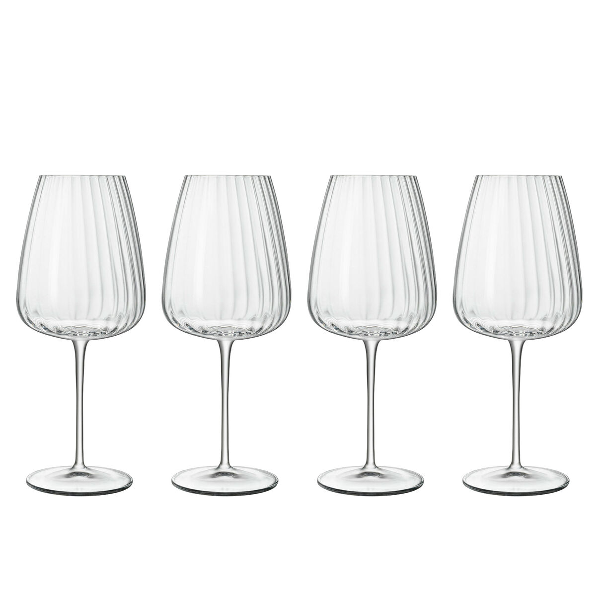 Luigi Bormioli Optica Bordeaux rødvinsglass 4-pakning