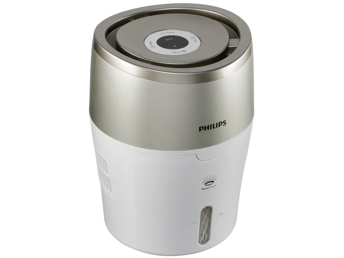 Philips HU4803 - Luftfugter - mobil - østers metallisk/hvid