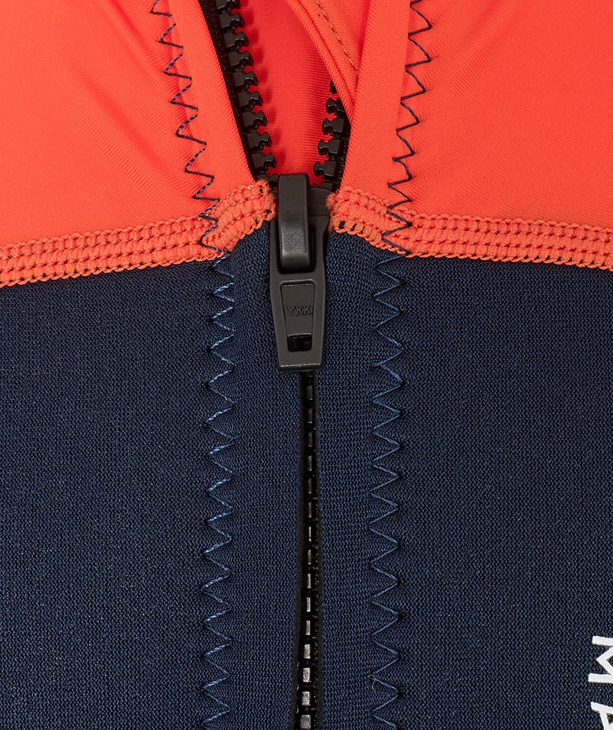 Watery UV våddragt til børn - Calypso Shorty - Orange/blå
