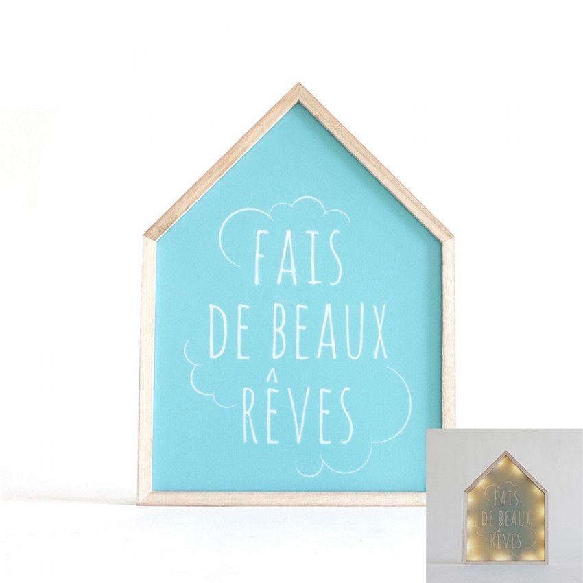 Déco lumineuse - Fais de beaux rêves - Doré