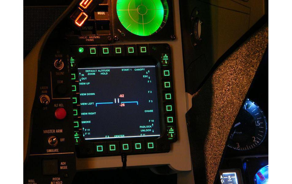 Controller MFD Cougar PackZwei multifunktionelle USB Cockpit Display Panels