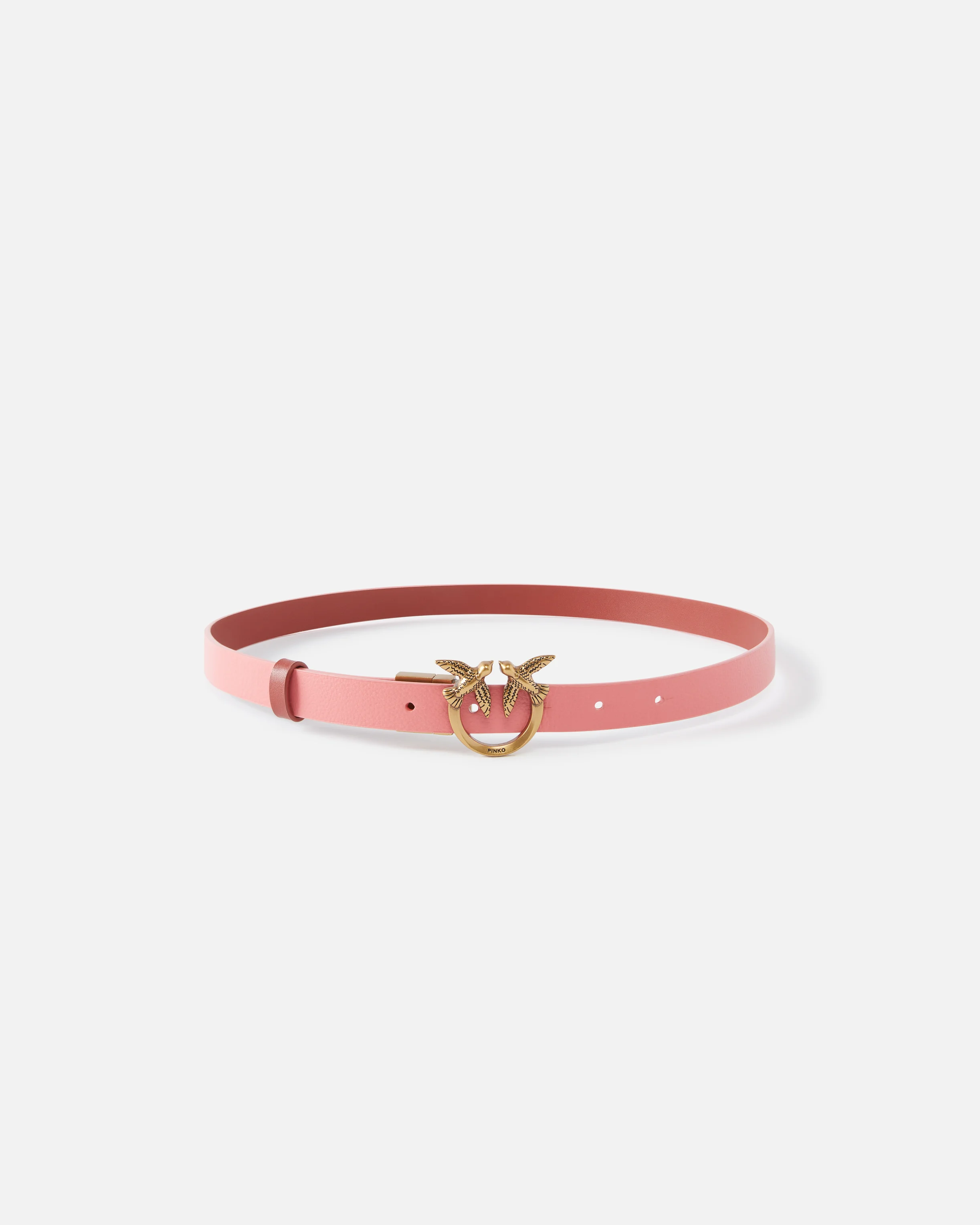 Ceinture fine réversible | Rose