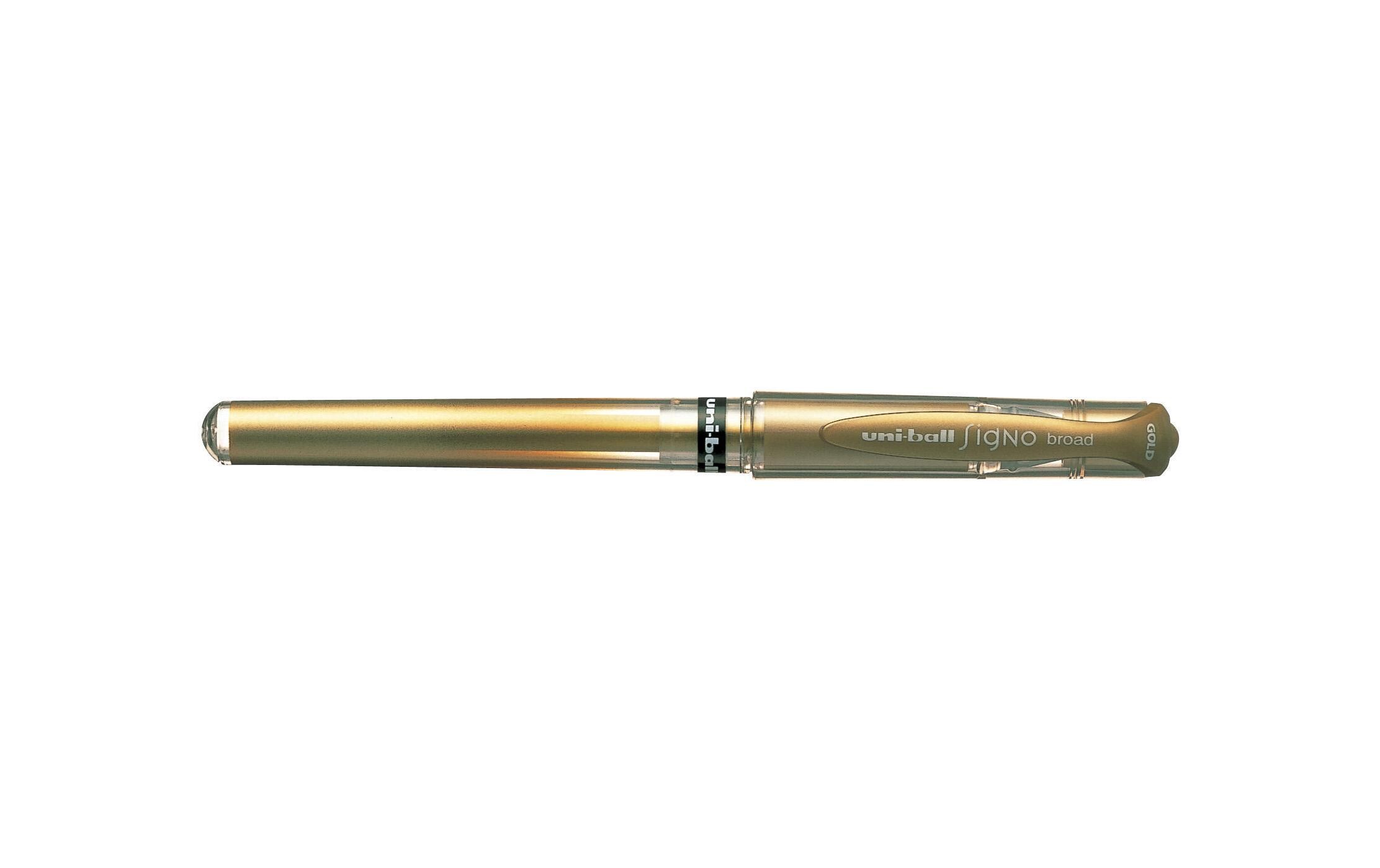 Gelschreiber Uniball Signo Broad 1 mm GoldGelroller