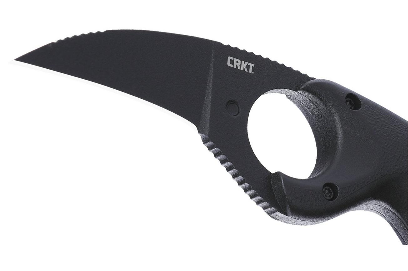CRKT Bear Claw Black, Plain 2516K Black GRN reddingsmes, Russ Kommer design