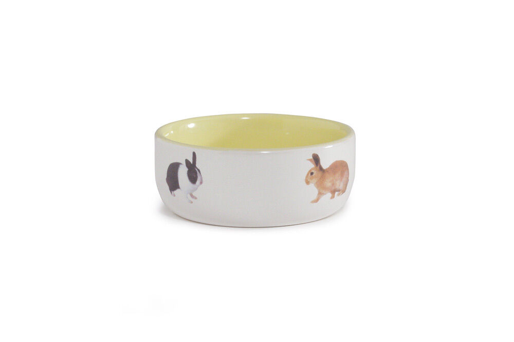 Beeztees Konijn Ceramic - Voerbak - Geel