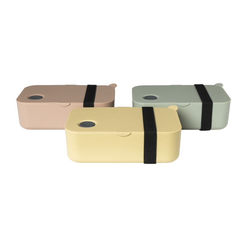 Lunchbox met elastiek - diverse kleuren - 1 liter