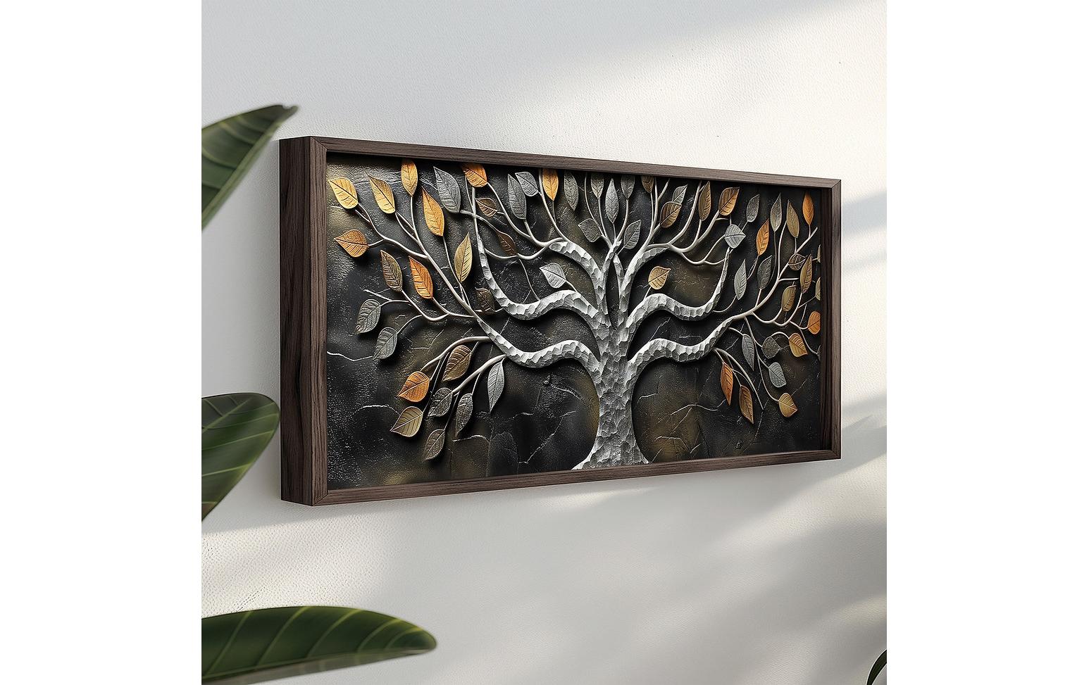 Bild Tree 120 x 40 cm<br>Dekorative Wandmalerei