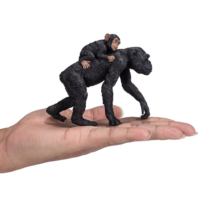 Besttoy - Wildlife - Schimpanse mit Baby - Spielfigur