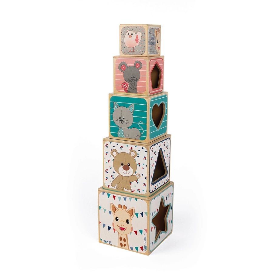 Janod® Sophie la girafe - Stapelpyramide