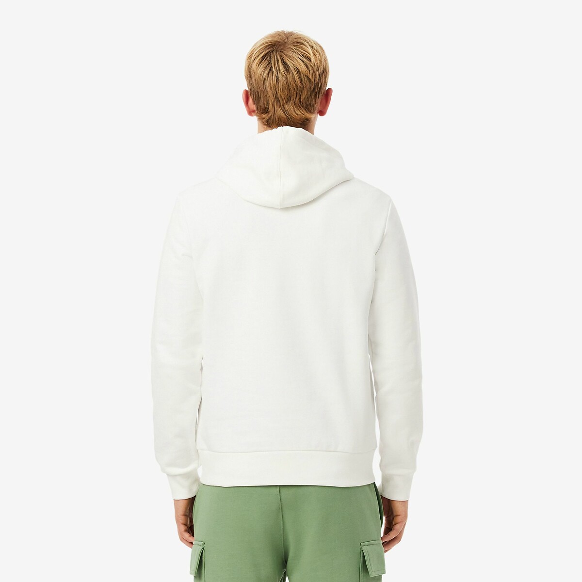 LACOSTE<br>Moletom com capuz e blocos de cor