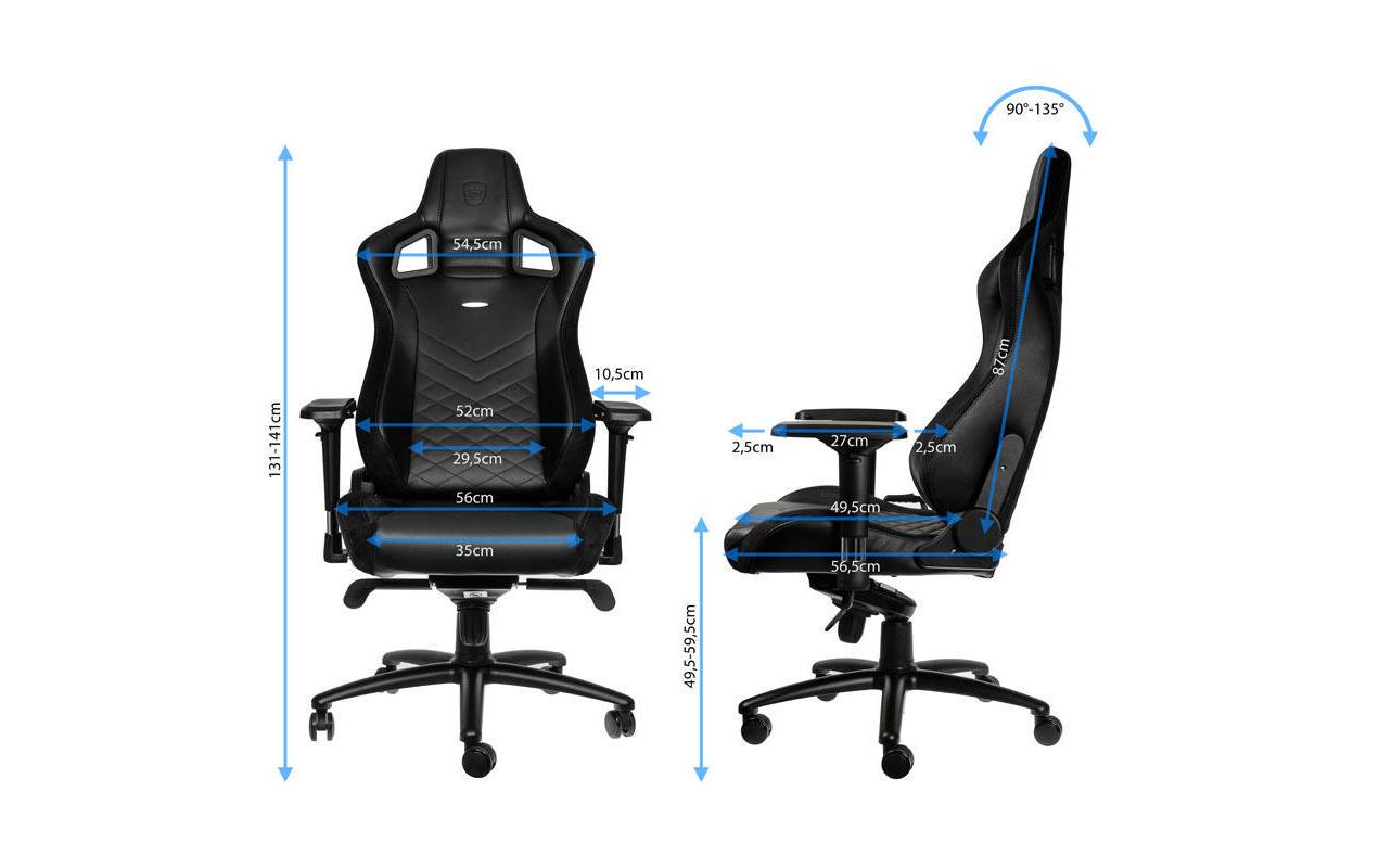 Gaming-Stuhl EPIC Schwarz<br>Besonders bequemer Computersessel, Mercedes-AMG Petronas Motorsport Edition