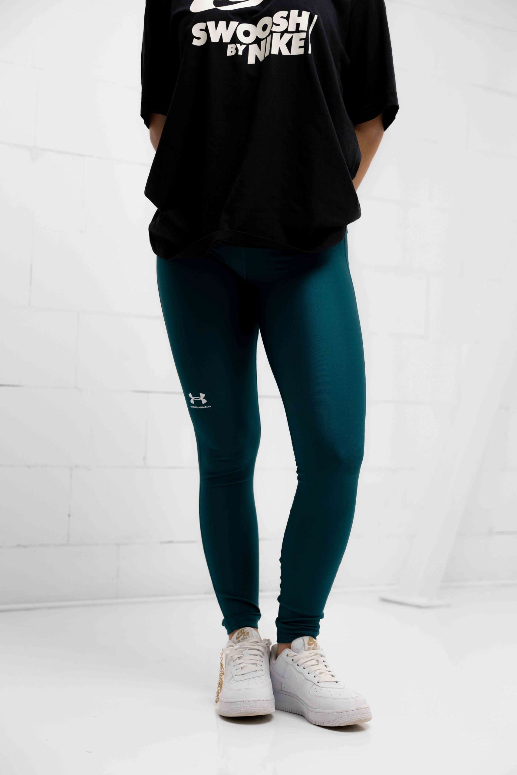 Under Armour Heatgear Legging Dames Donkergroen