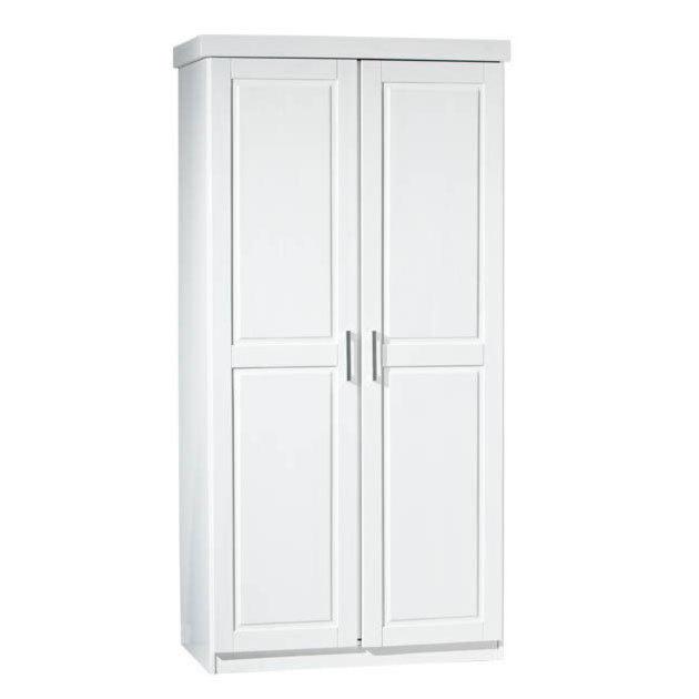 Drehtürenschrank HAKON - weiß - Massivholz - 95 cm breit