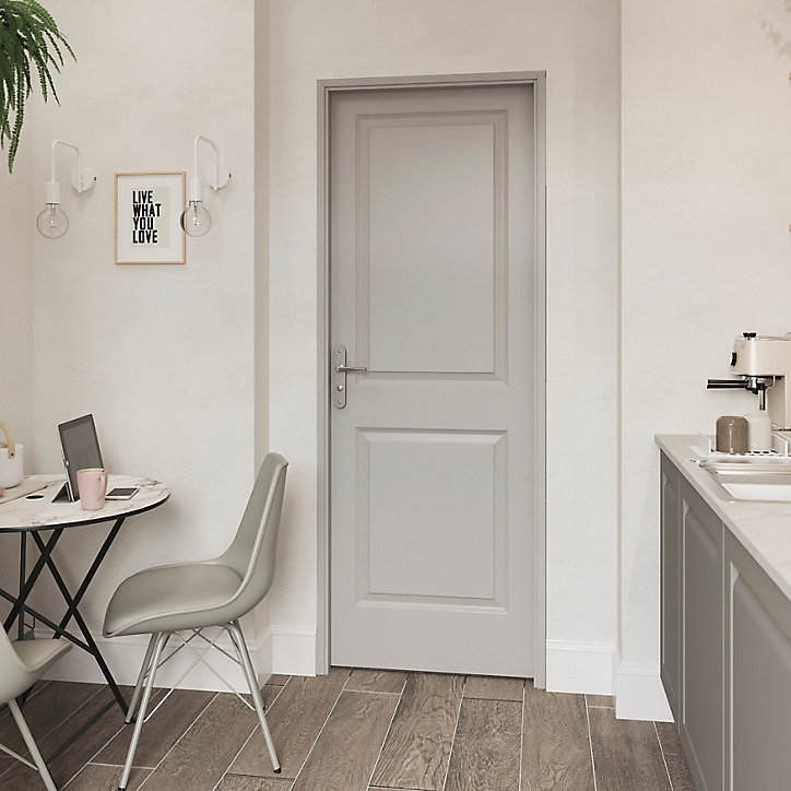 Bloc-porte Camargue prépeint H.204 x l.73 cm, poussant gauche