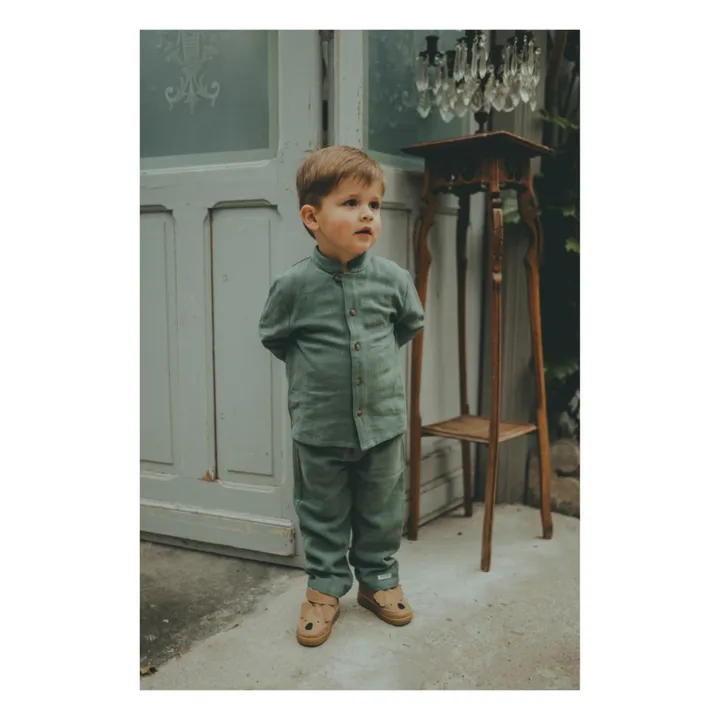 Donsje Chemise Jaims en Lin | Sauge