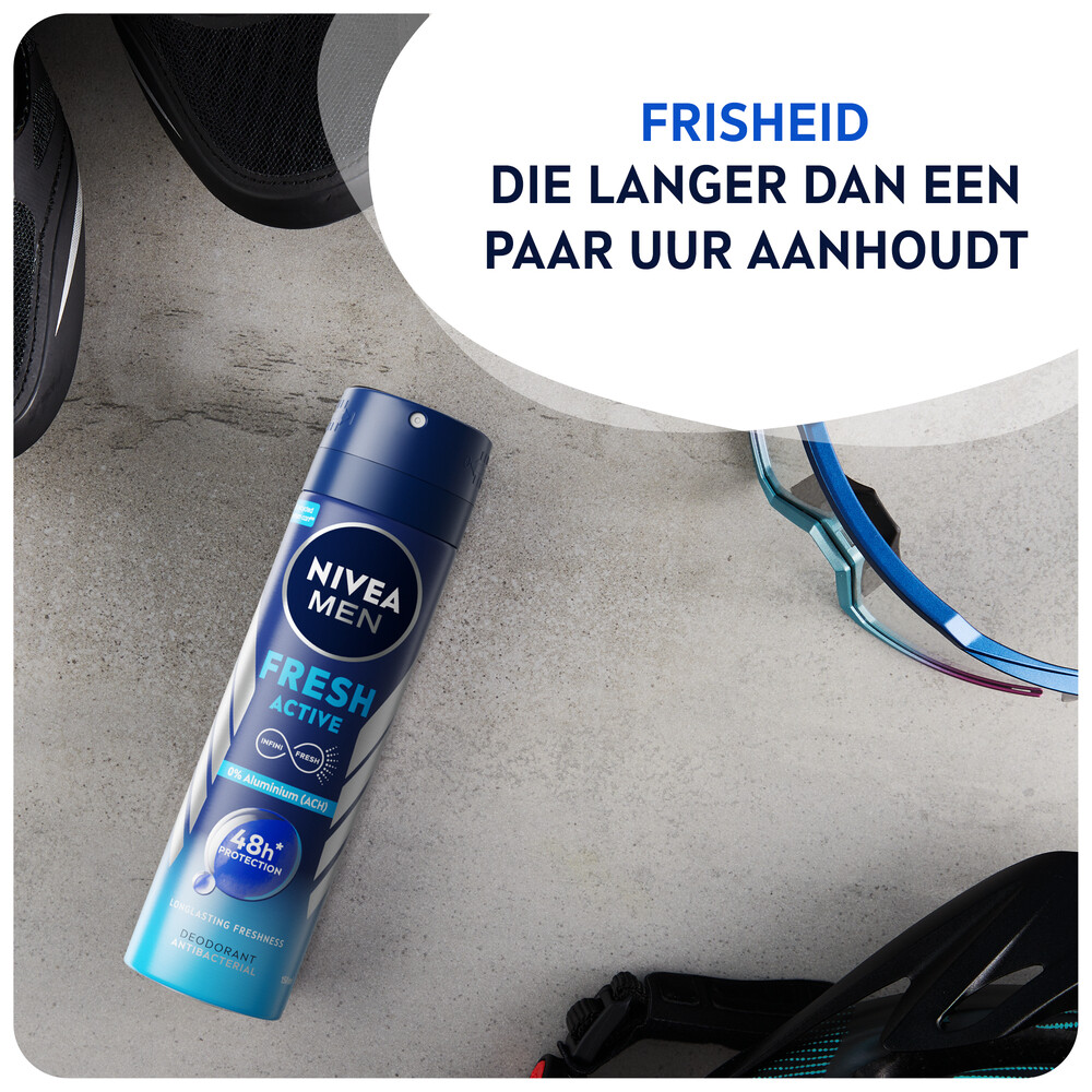 6x Nivea Men Deodorant Spray Fresh Active150 ml