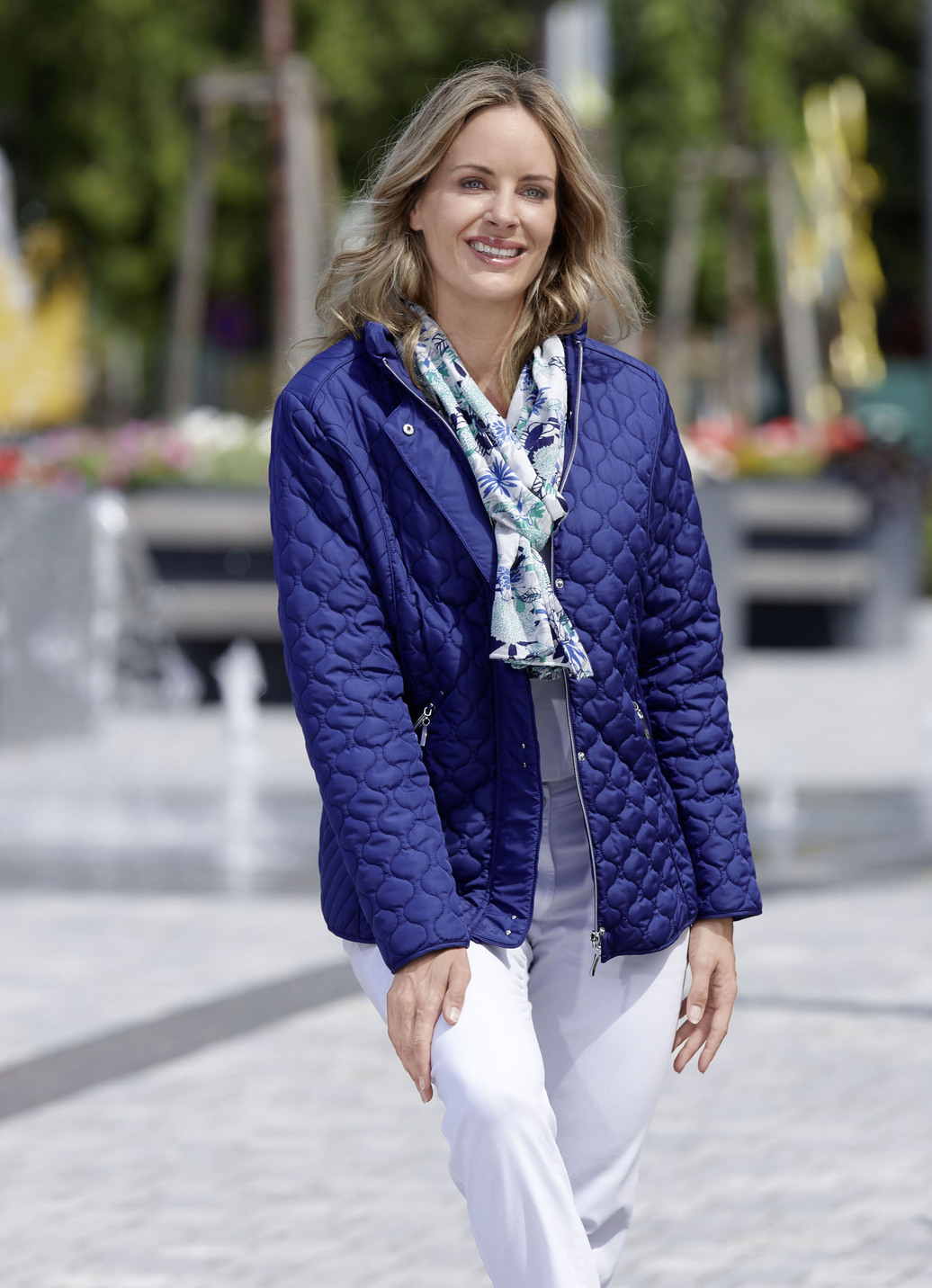 Funktionsjacke mit interessantem Stepp