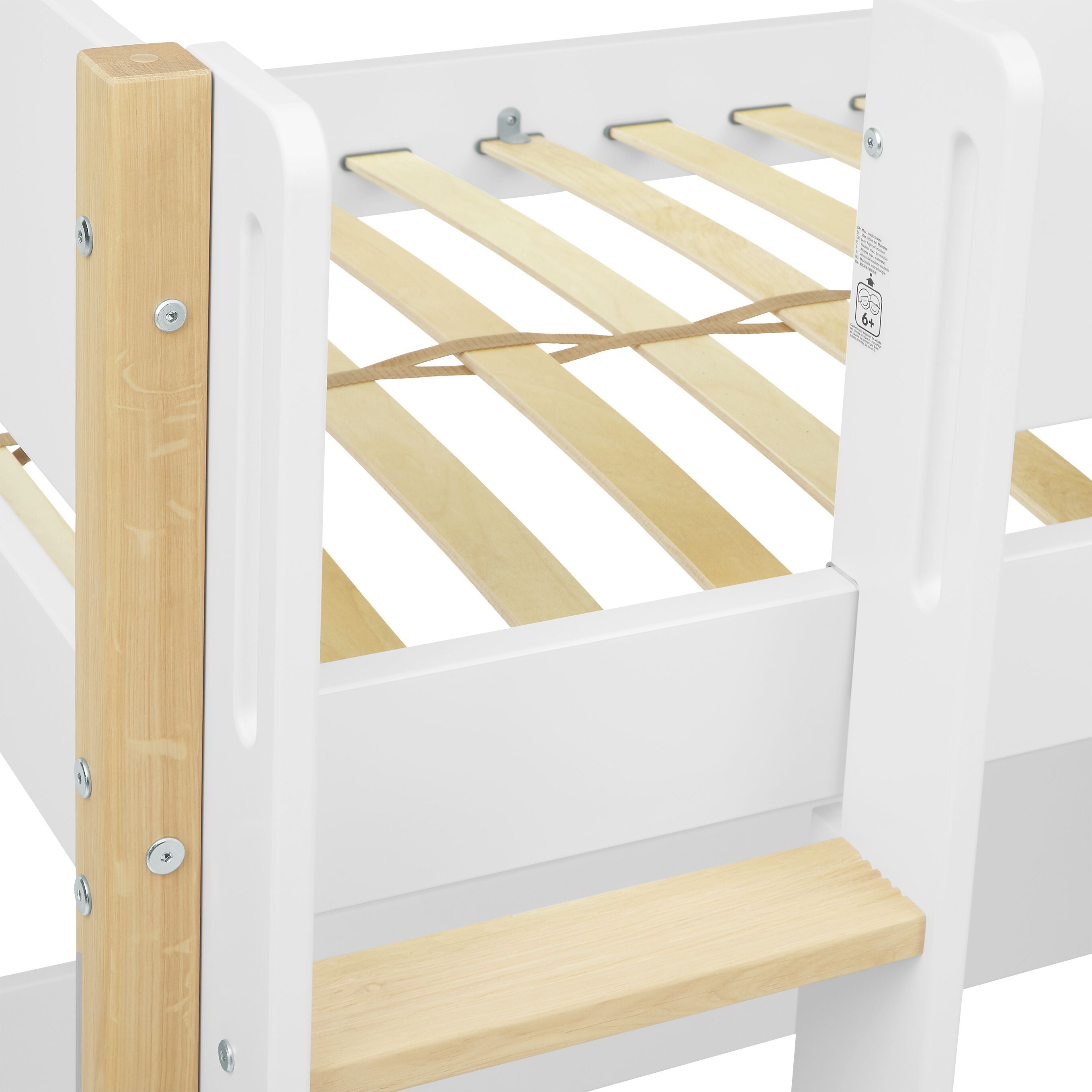 Flexa NOR Hochbett - Weiss / B: 109.0 cm x T: 210.0 cm x H: 185.0 cm