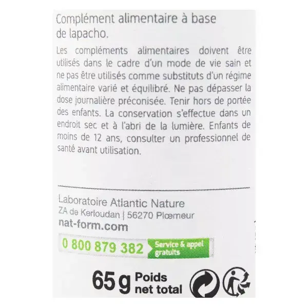 Nat & Form Original Lapacho 200 cápsulas