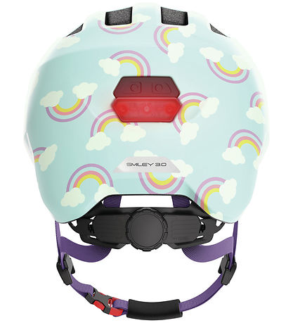 Abus Cykelhjelm - Smiley 3.0 Led - Blåe Rainbow