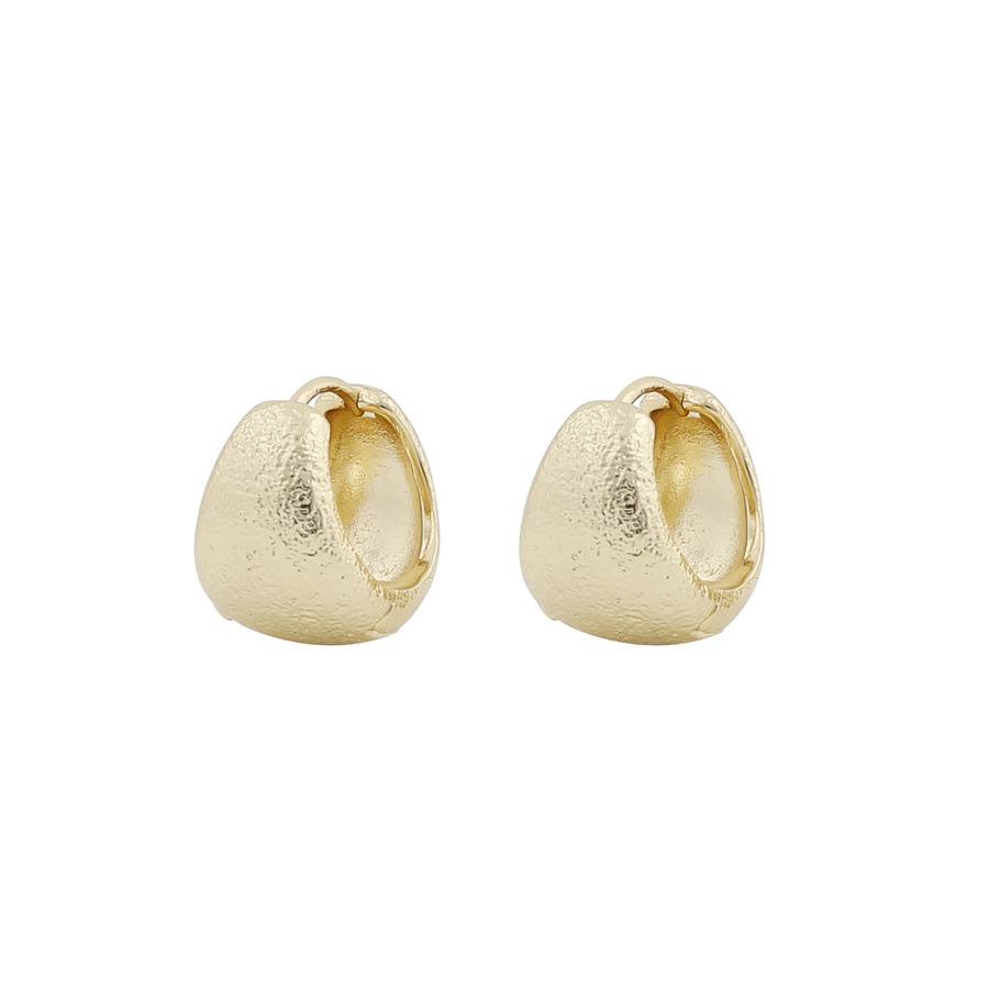 Snö Of Sweden Serena Oval Earring Plain Gold