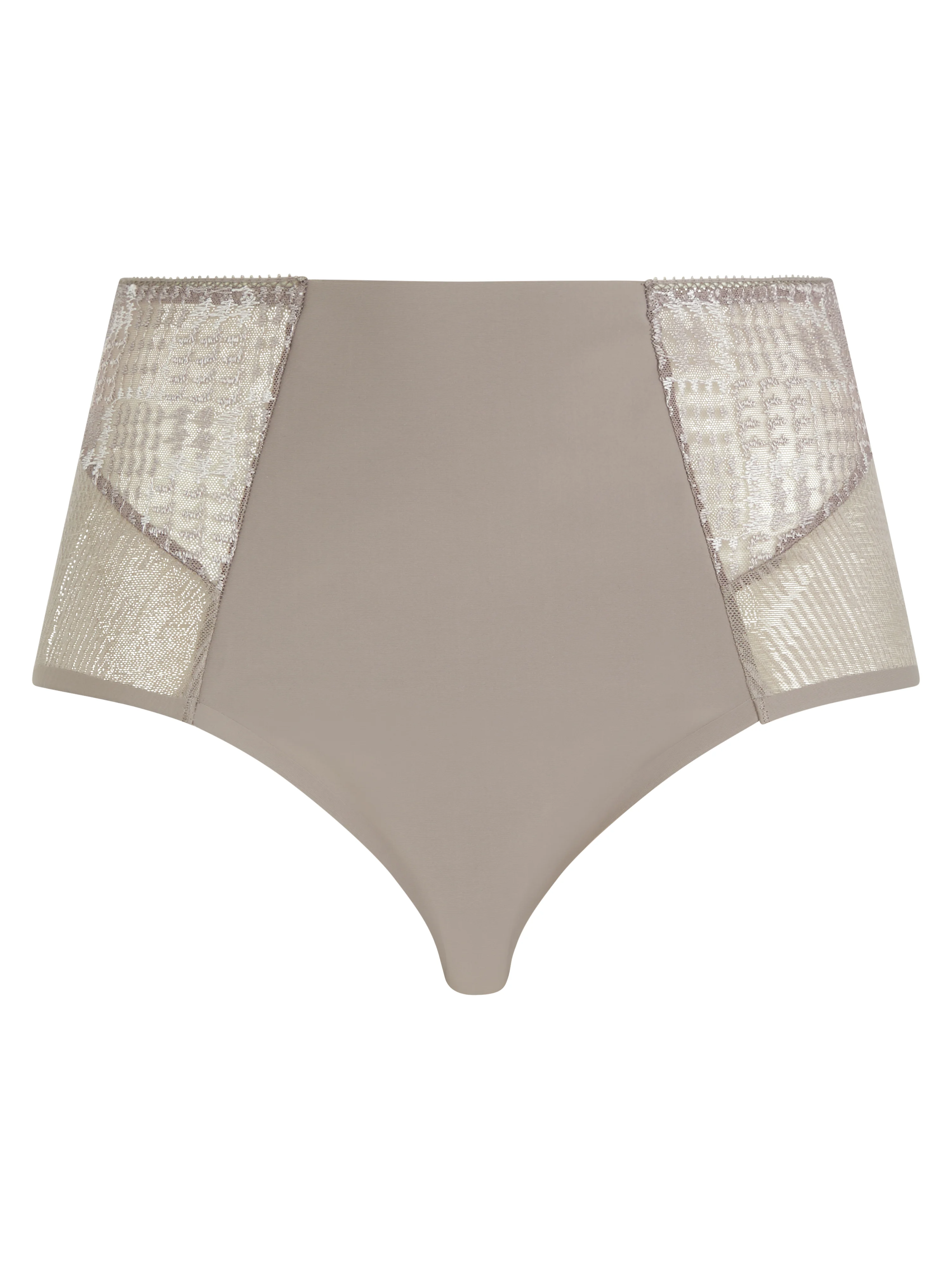 INTRIGUE - Culotte taille haute broderie | Gris