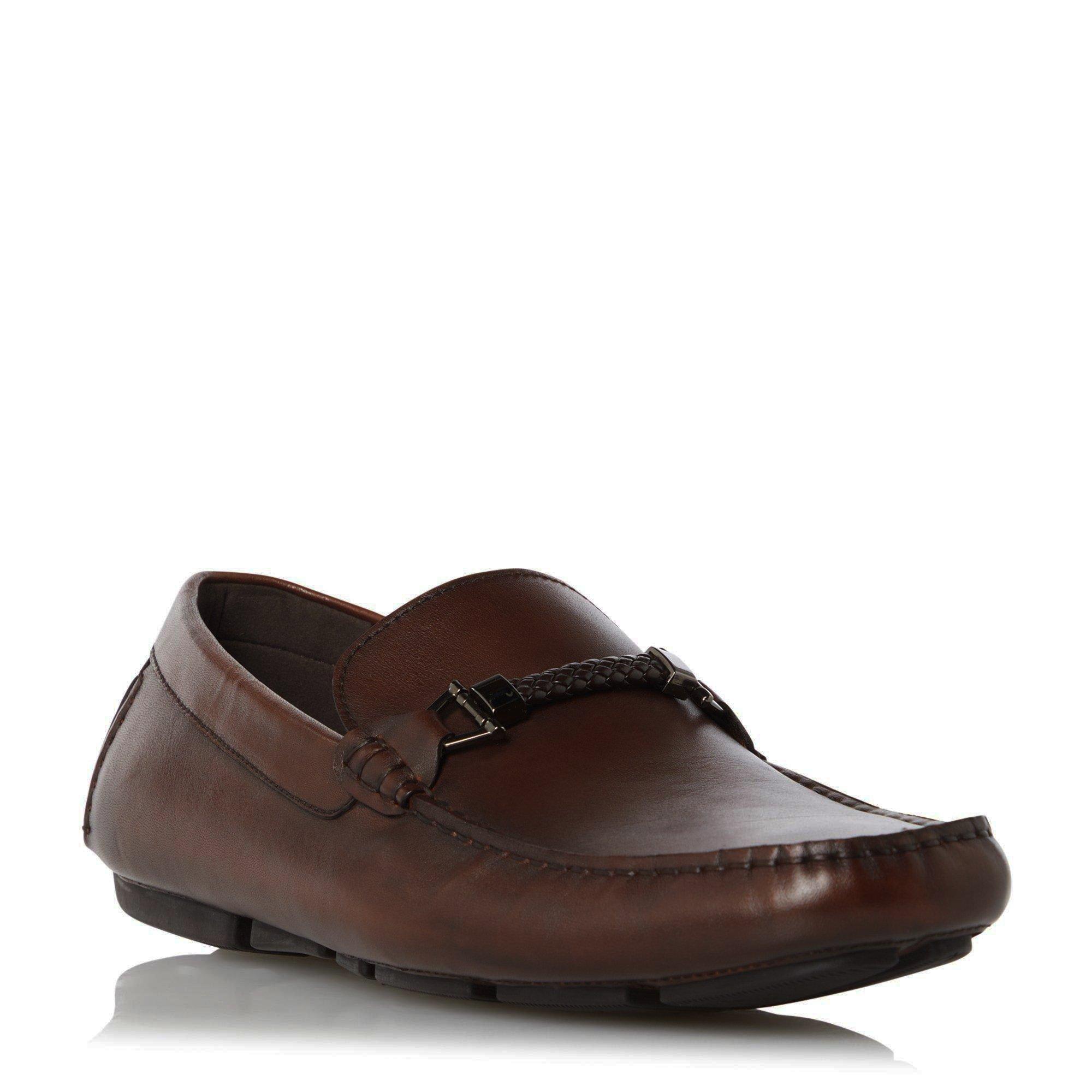 Dune London Beacons Square Toe Moccasin Loafers