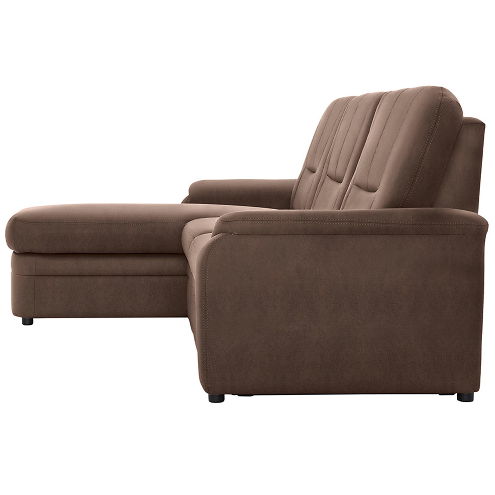polsterpower Ecksofa - Saddle nougat - Basismodell - Recamiere links