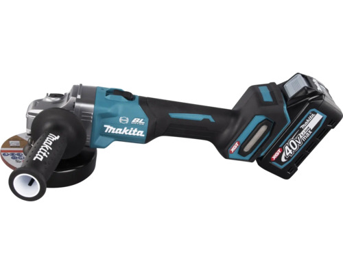 Makita XGT® GA005GM201 40V accu haakse slijper, inclusief 2 accu's (4,0 Ah), lader en MAKPAC maat 4