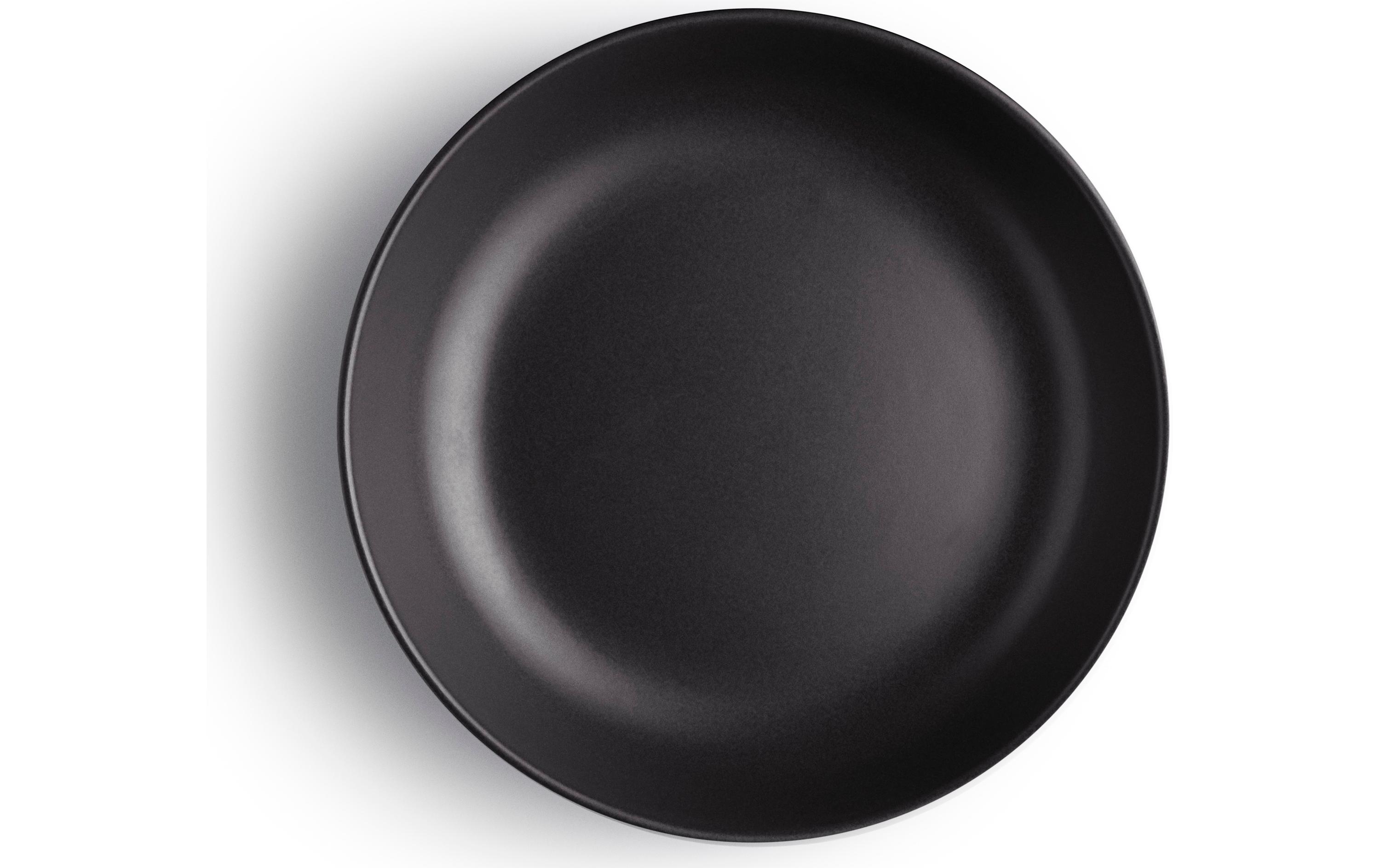 Suppen- & Pastateller Nordic Kitchen 4 Stück, SchwarzTeller mit senkrechter Kante