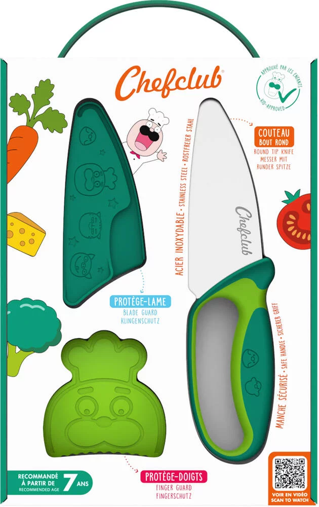 CHEFCLUB KIDS - COUTEAU DU CHEF VERT