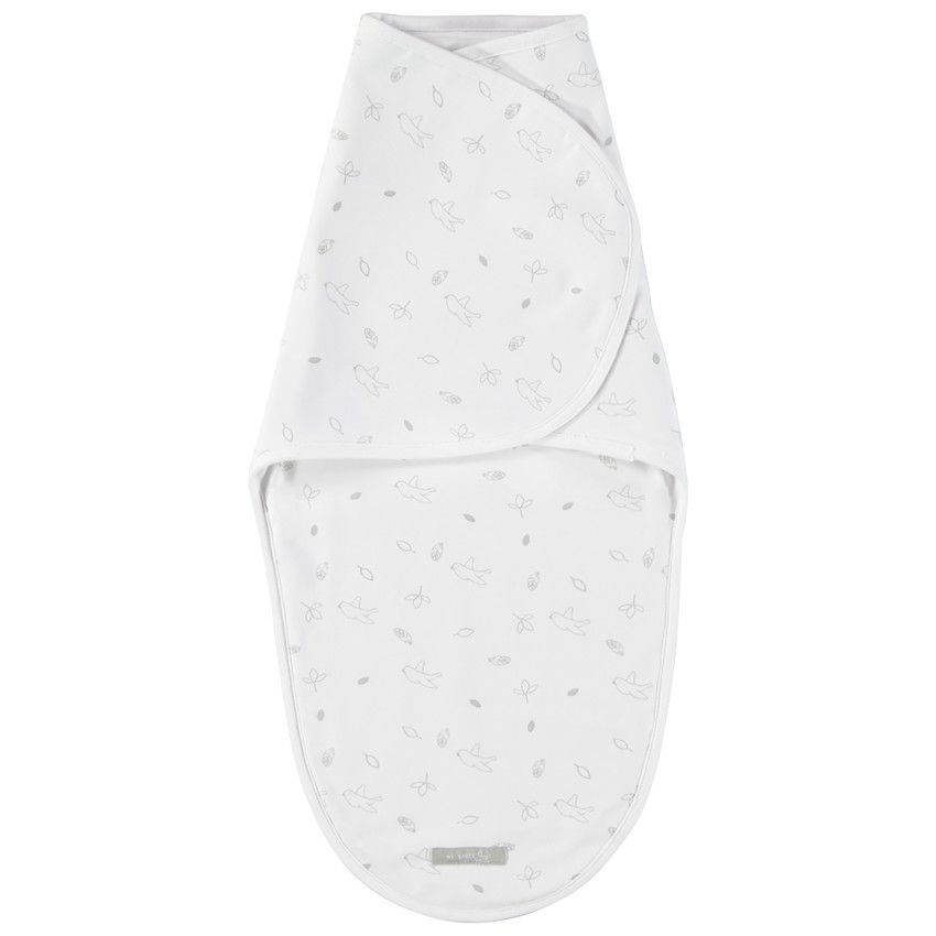 Couverture à emmailloter en jersey - Blanc