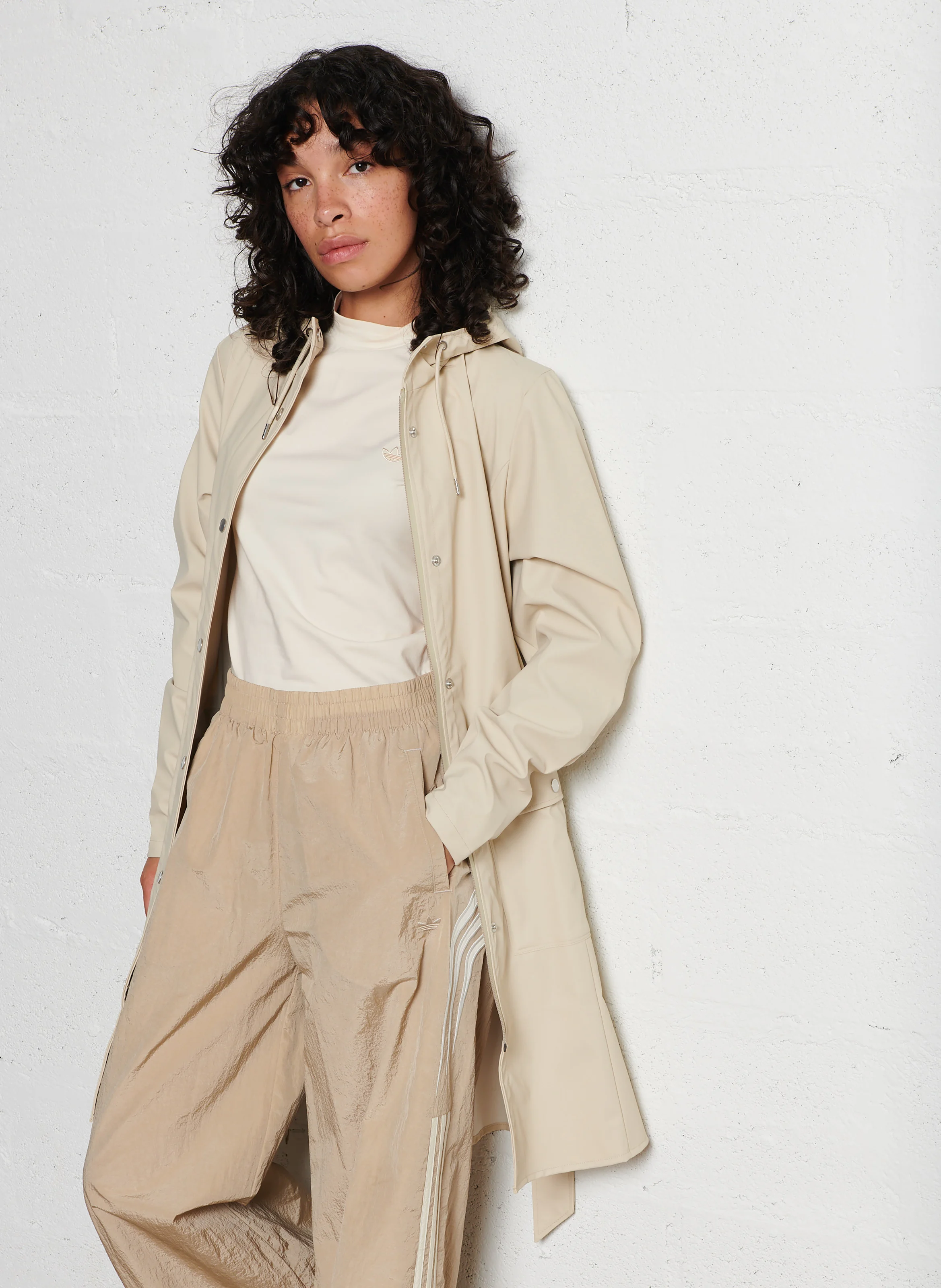 Trench imperméable à capuche | Beige