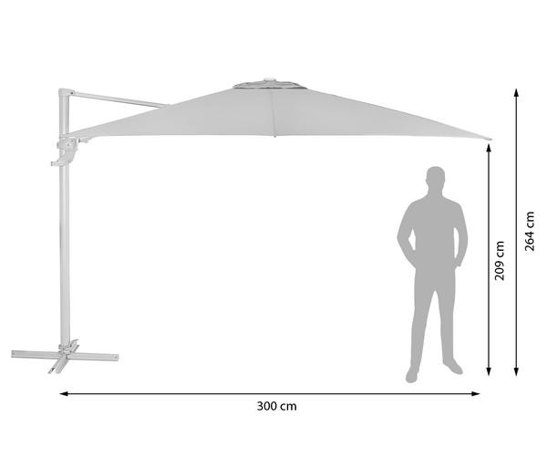 Dehner Ampelschirm Zypern, Holzoptik,