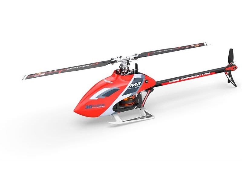 OMPHobby Helikopter M2 MK2 RTF Rot Programmierbarer 3D-Heli mit Bluetooth-App