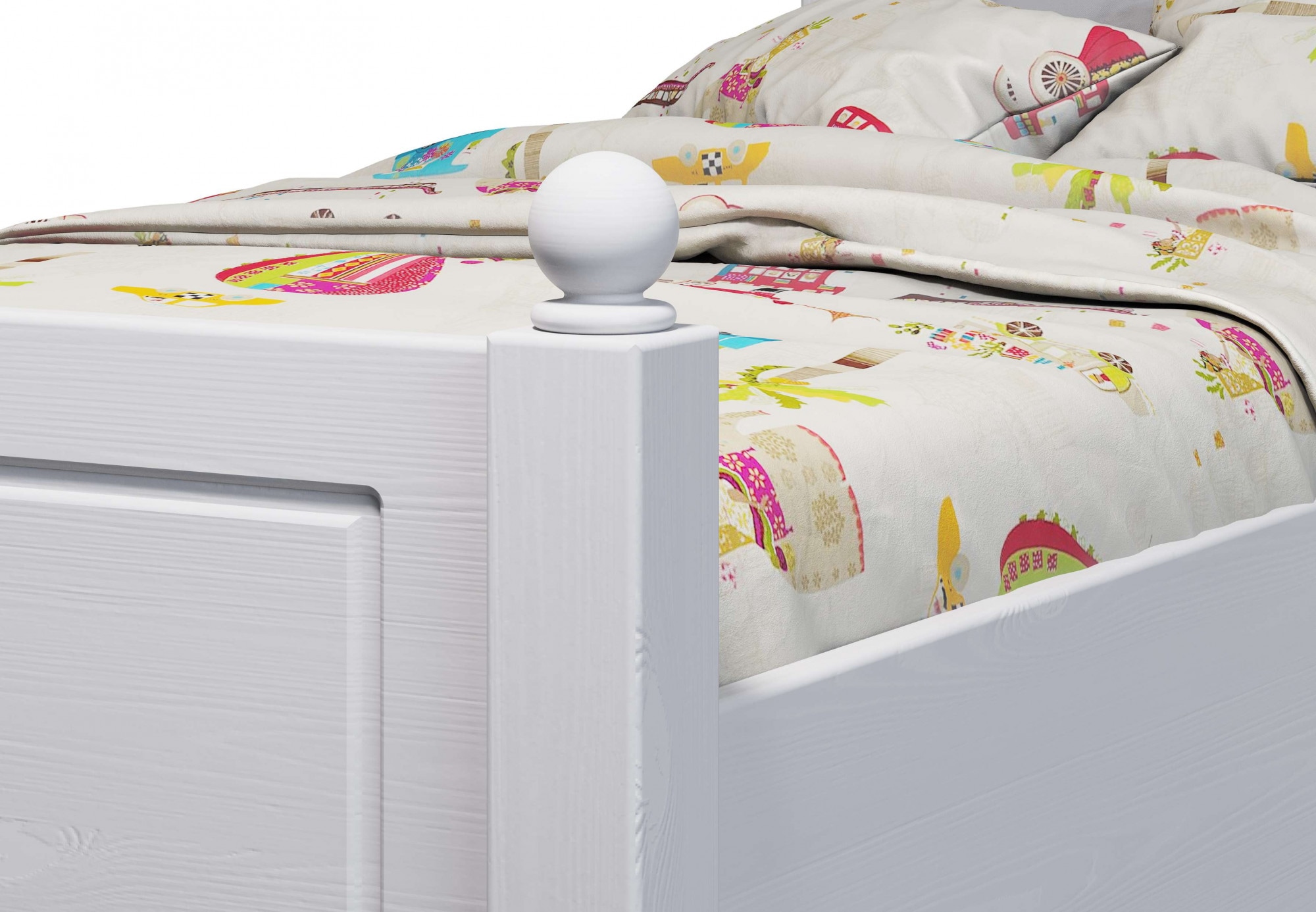 Home affaire Massivholzbett »Mila, hohe Belastbarkeit Jugendbett,! FSC® zertifiziertes Massivholz« Breite/Belastbarkeit 180cm/220 KG, 140cm/180 KG, 90cm/=120 KG,  aus massiver Kiefer, inklusive Lattenrost