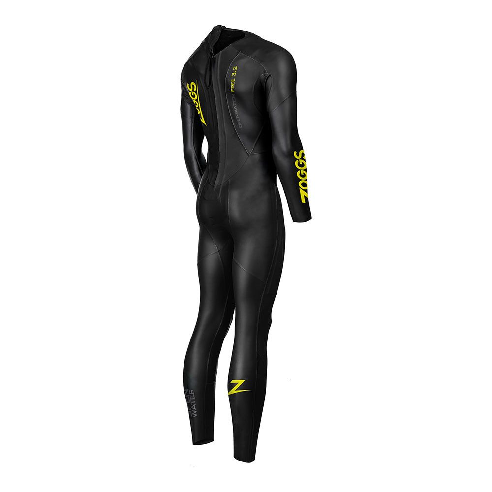 Zoggs OW FREE BZ - Combinaison intégrale 3/2/1.5 mm Homme black/yellow