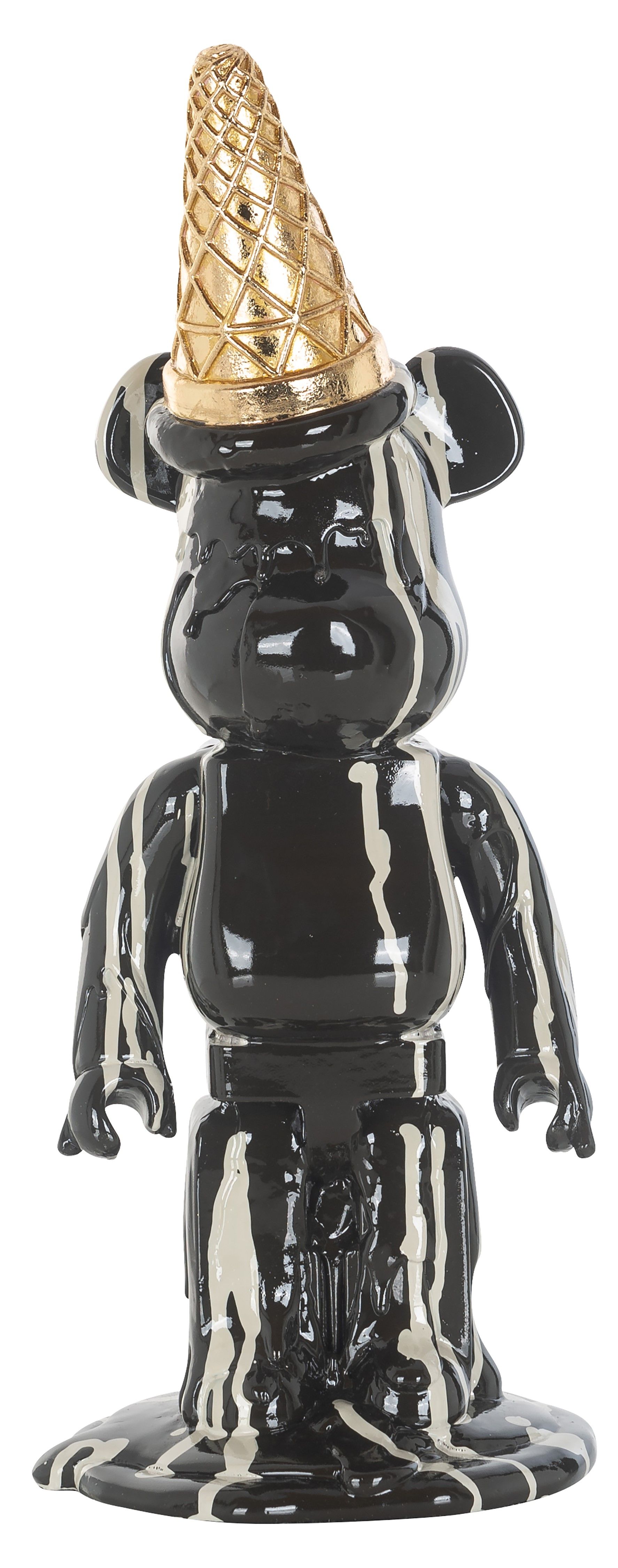 Beeld 211342 zwart Icebear B16 x D14.5 x H40 cm