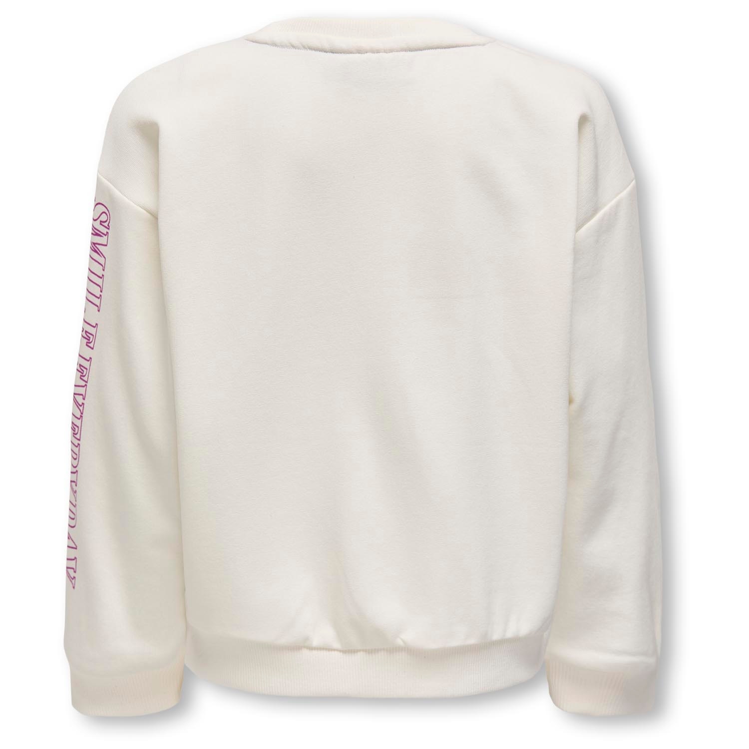 Kids Only peuter sweater lange mouwen printopdruk wit