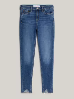 Calça jeans Nora de cintura média e corte skinny até o tornozelo