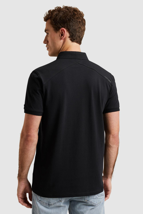 Cast Iron zwarte heren polo