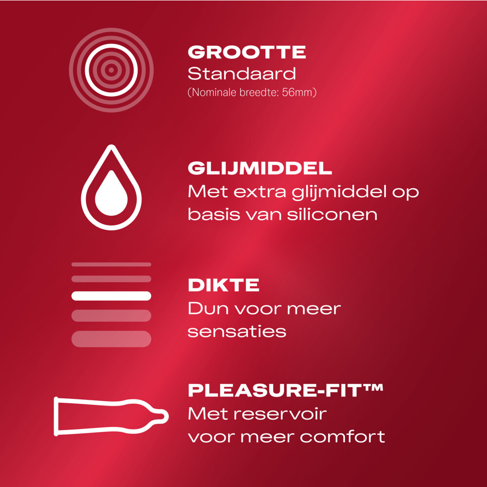 Durex Condooms Thin Feel met Extra Glijmiddel40 stuks