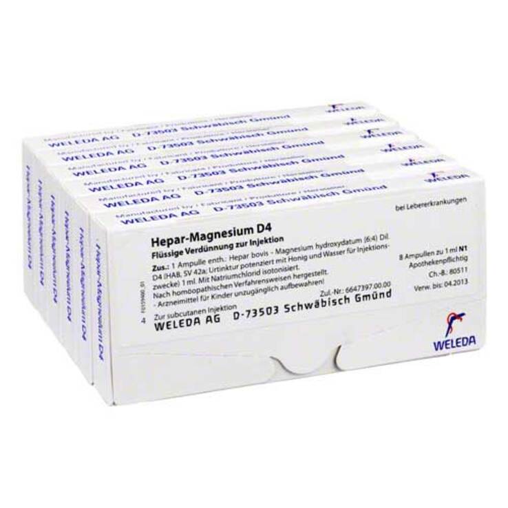 Hepar-Magnesium D 4 Ampullen, 48X1 ml