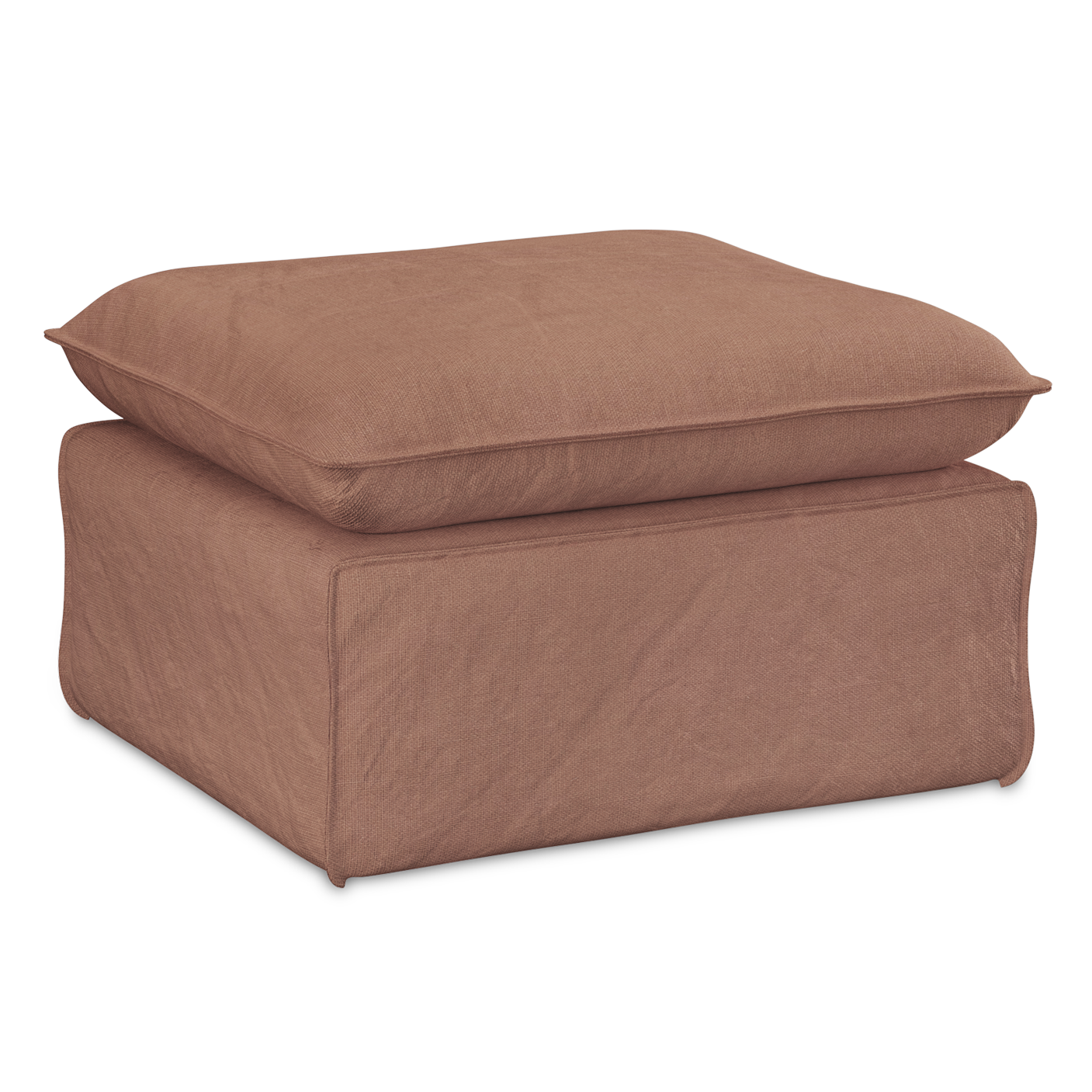 Hocker Nomad linnen dusty rose