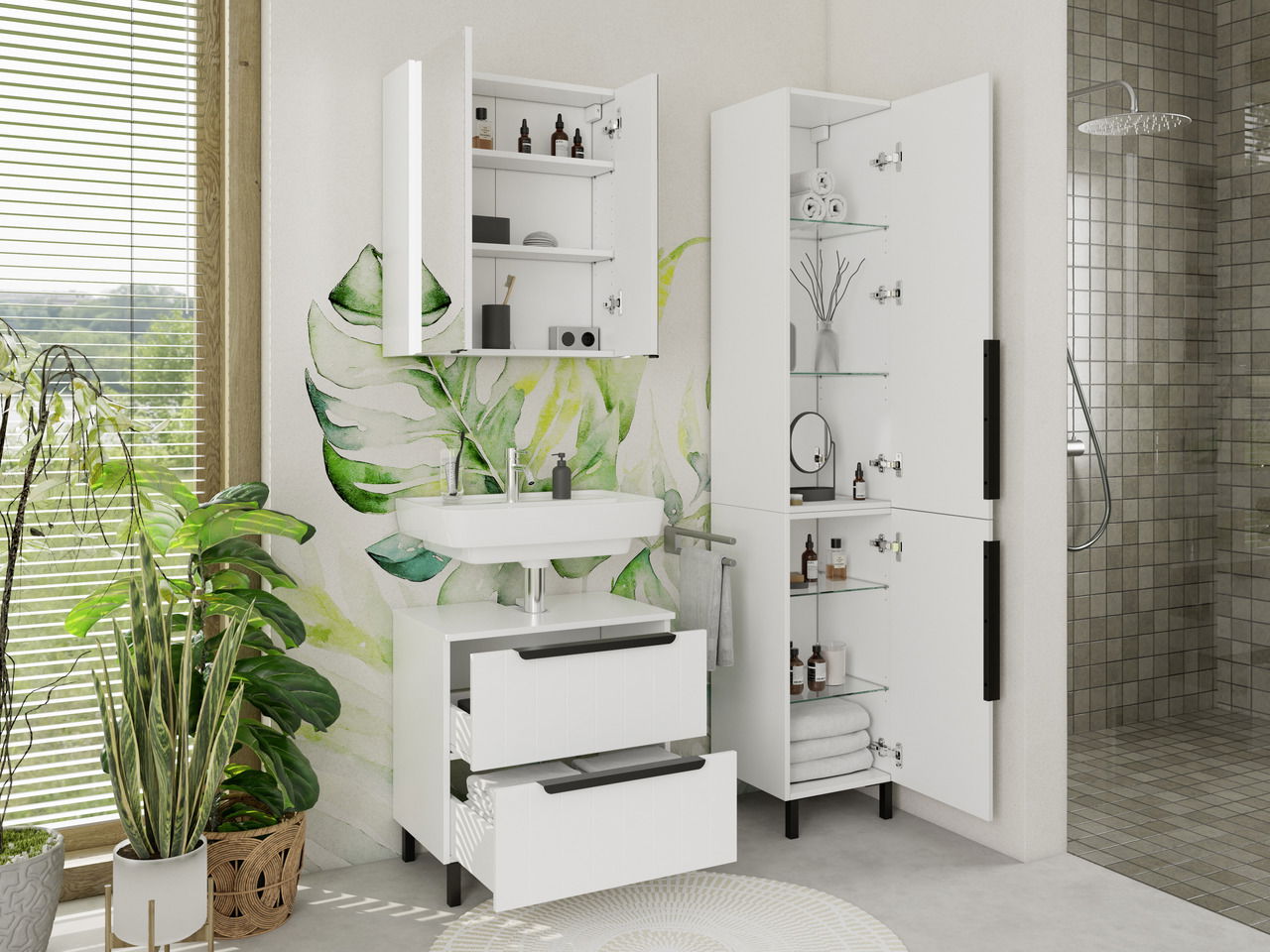 XORA Waschbeckenunterschrank ITALLO