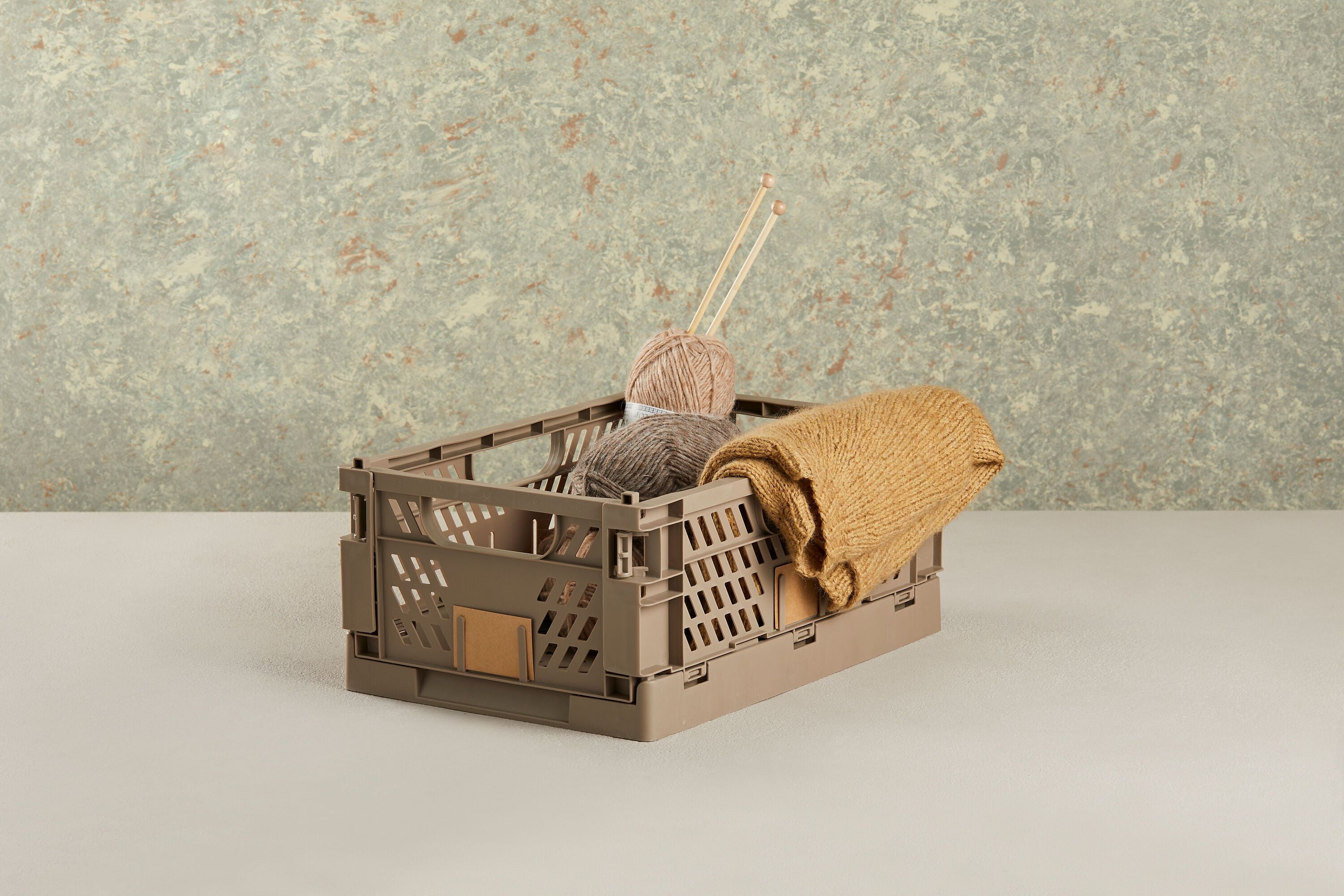 FELIX Klappbox wallnuss 33x24.5x15 cm - Braun / B: 33.0 cm x T: 24.5 cm x H: 15.0 cm